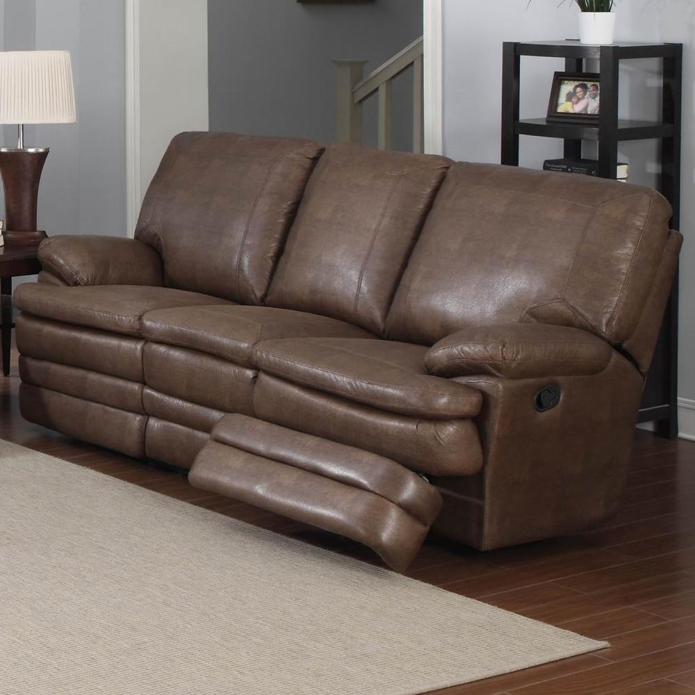 Melody Cognac Bonded Leather Sofa