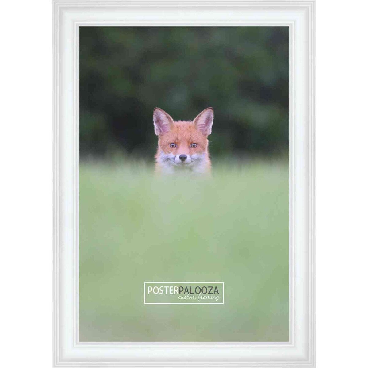 18x10 Contemporary White Complete Wood Picture Frame with UV Acrylic, Foam Board Backing, & Hardware
