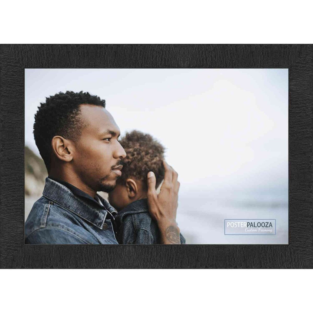 18x10 Traditional Black Complete Wood Picture Frame with UV Acrylic, Foam Board Backing, & Hardware
