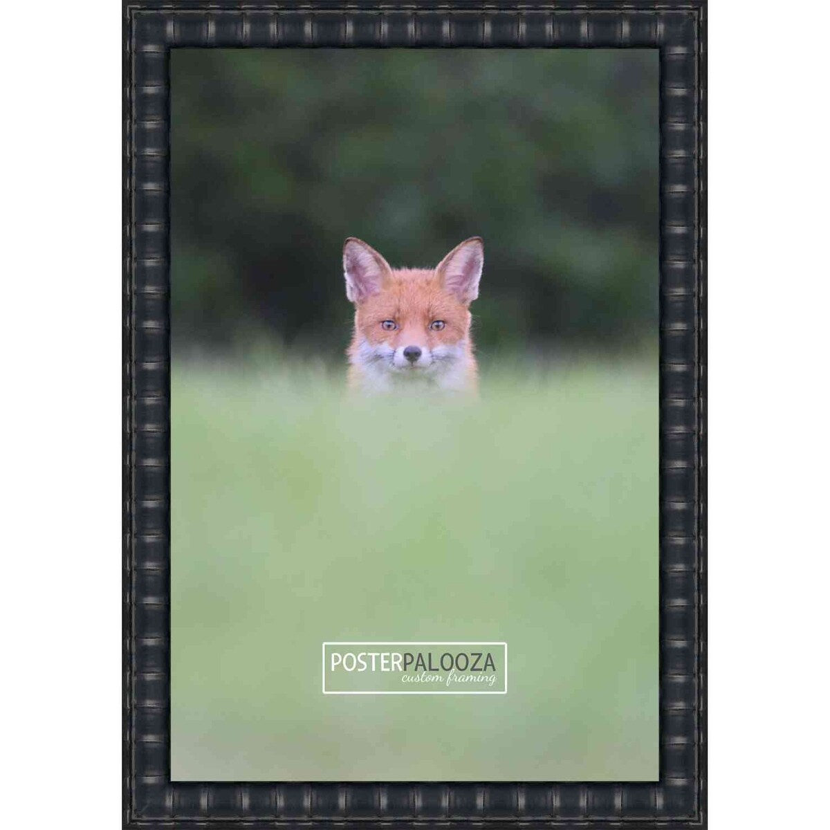 18x12 Bamboo Black Complete Wood Picture Frame with UV Acrylic, Foam Board Backing, & Hardware