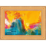 18x13 Contemporary Gold Complete Wood Picture Frame with UV Acrylic, Foam Board Backing, & Hardware
