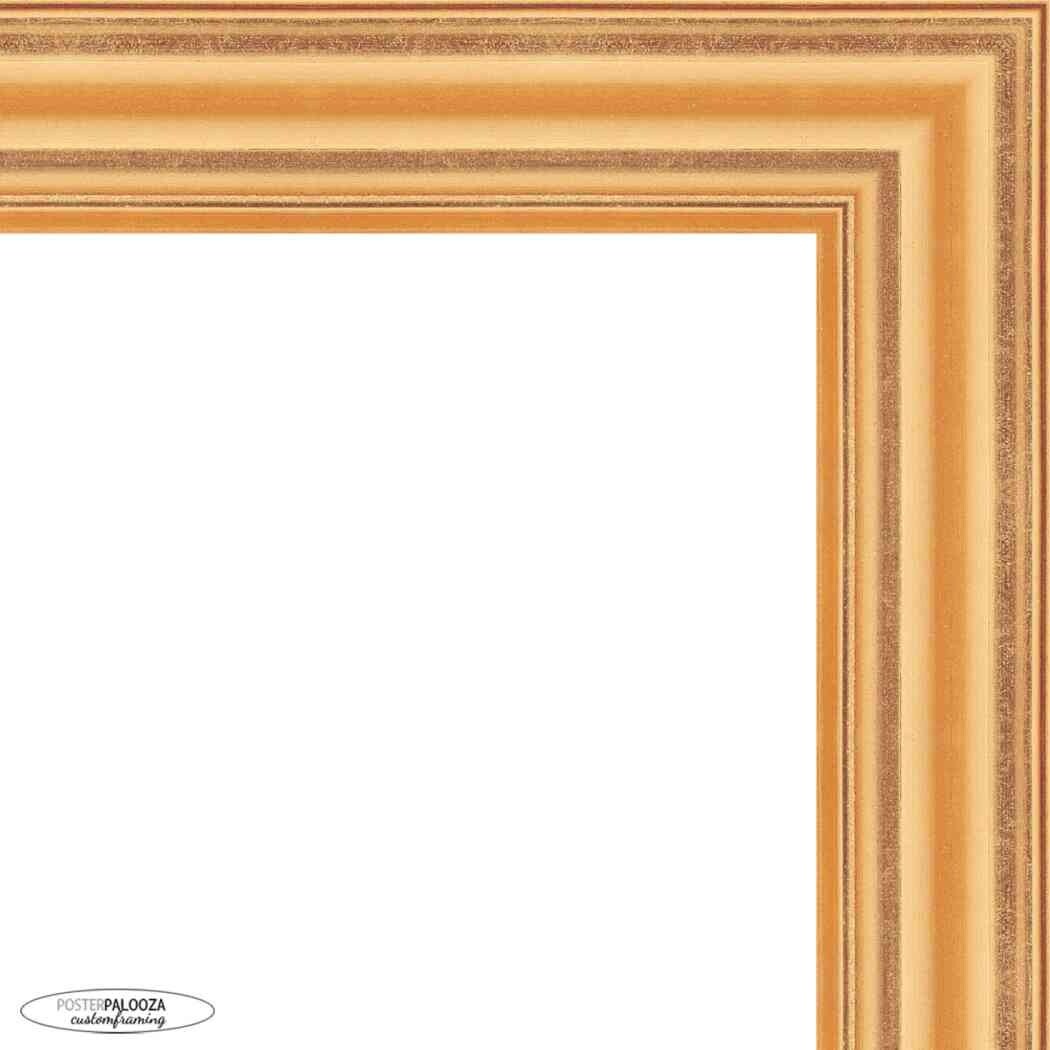 18x13 Contemporary Gold Complete Wood Picture Frame with UV Acrylic, Foam Board Backing, & Hardware