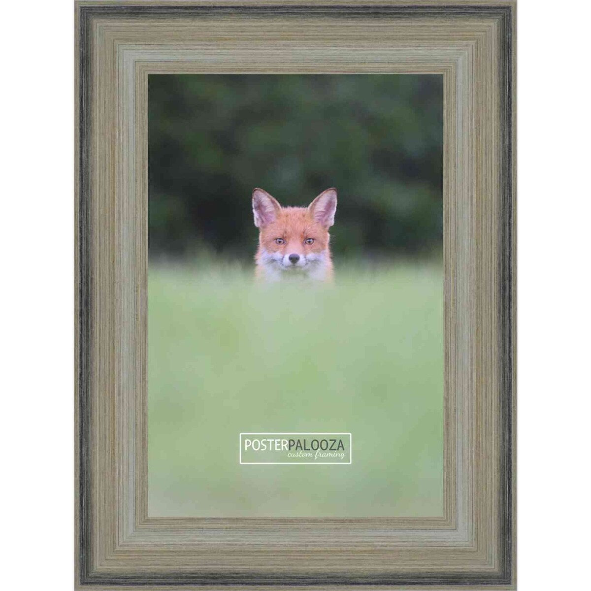 18x14 Contemporary Silver Complete Wood Picture Frame with UV Acrylic, Foam Board Backing, & Hardware