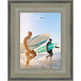 18x14 Contemporary Silver Complete Wood Picture Frame with UV Acrylic, Foam Board Backing, & Hardware