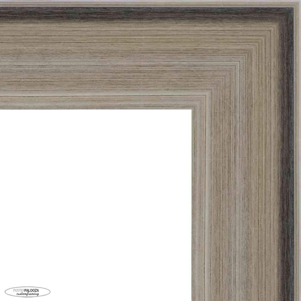 18x22 Contemporary Silver Complete Wood Picture Frame with UV Acrylic, Foam Board Backing, & Hardware