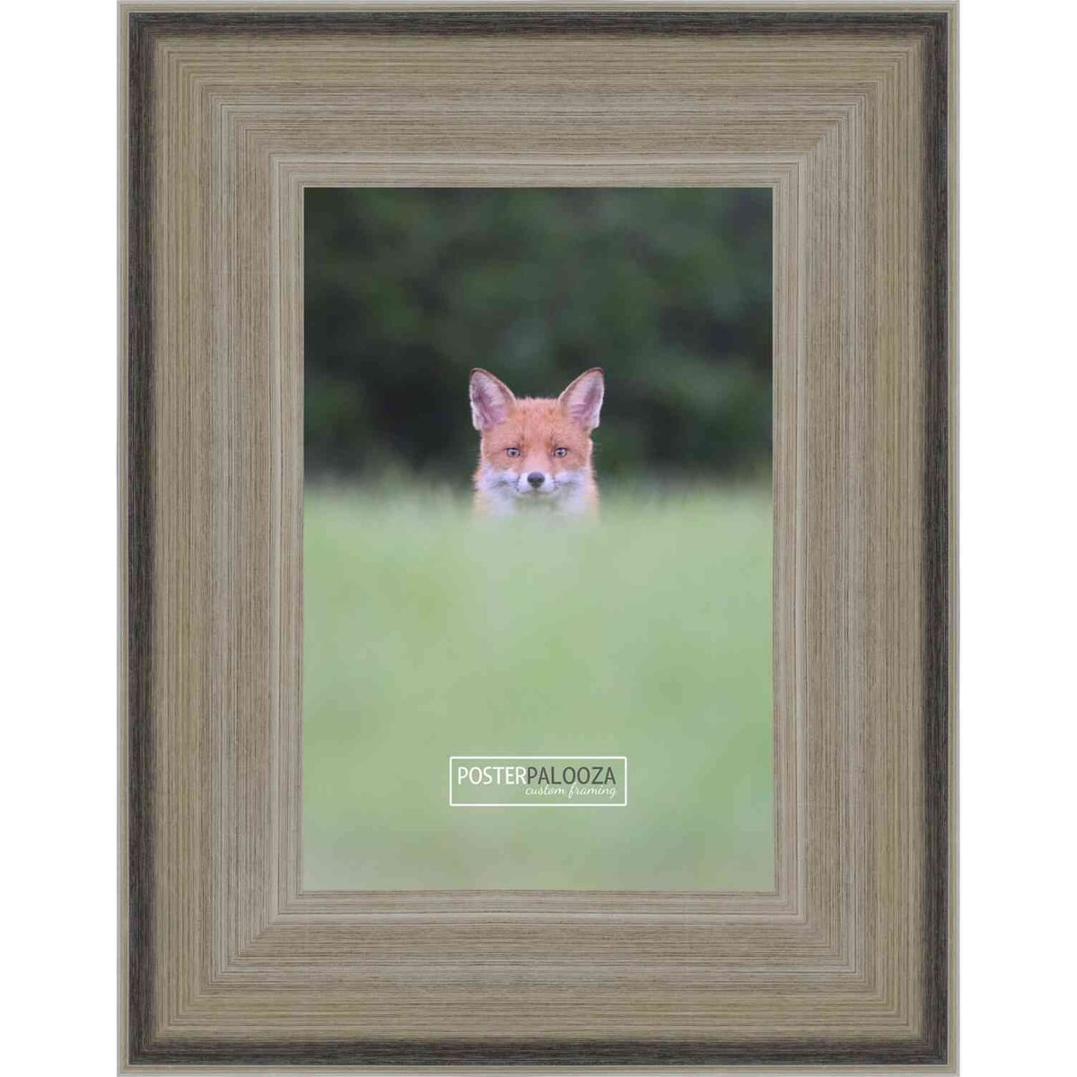 18x22 Contemporary Silver Complete Wood Picture Frame with UV Acrylic, Foam Board Backing, & Hardware