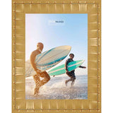 18x28 Bamboo Gold Complete Wood Picture Frame with UV Acrylic, Foam Board Backing, & Hardware