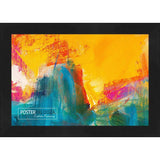 18x30 Contemporary Black Complete Wood Picture Frame with UV Acrylic, Foam Board Backing, & Hardware