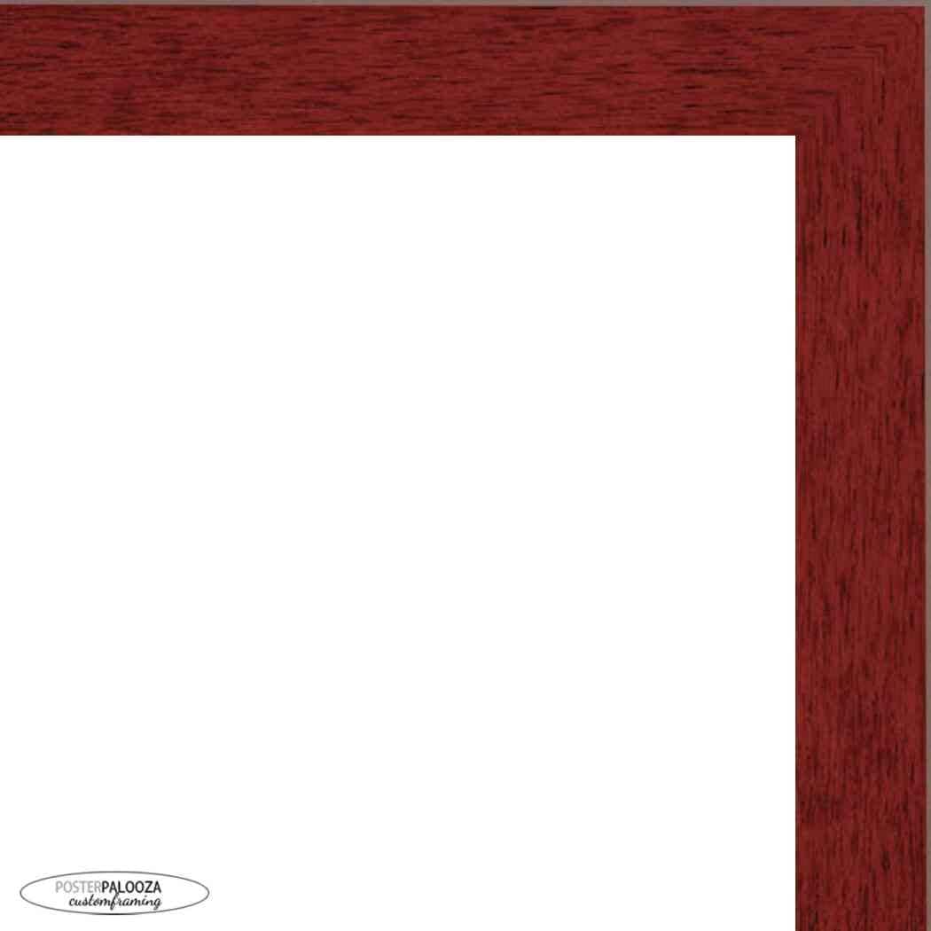 18x30 Traditional Cherry Complete Wood Picture Frame with UV Acrylic, Foam Board Backing, & Hardware