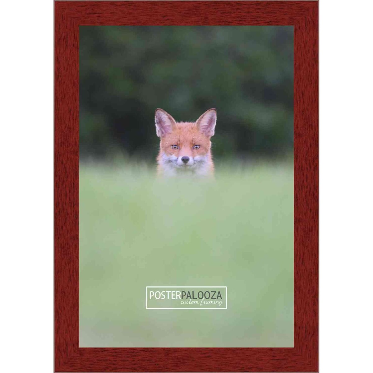 18x30 Traditional Cherry Complete Wood Picture Frame with UV Acrylic, Foam Board Backing, & Hardware