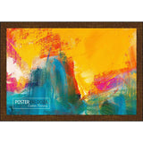 18x30 Traditional Natural Complete Wood Picture Frame with UV Acrylic, Foam Board Backing, & Hardware