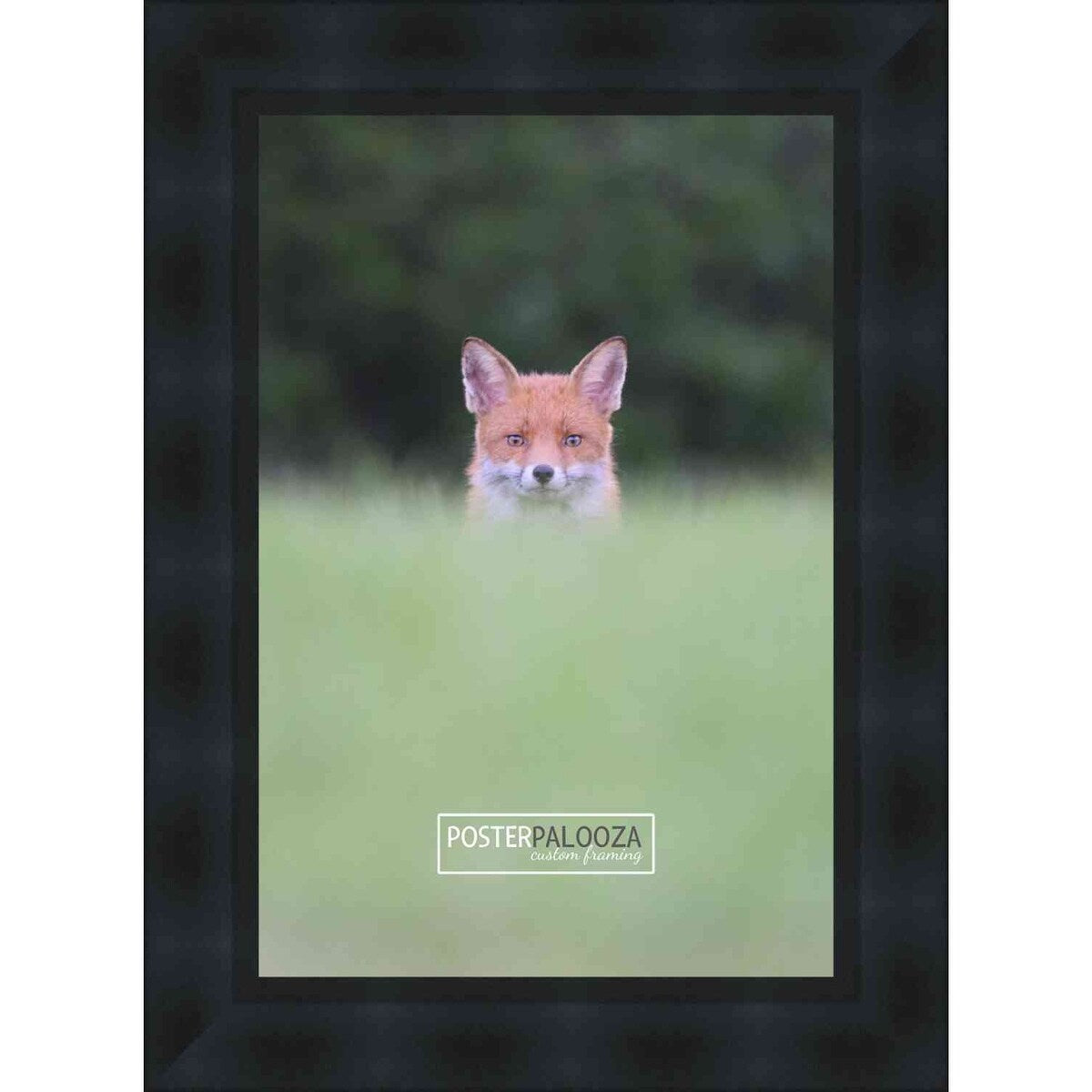 18x8 Contemporary Black Complete Wood Picture Frame with UV Acrylic, Foam Board Backing, & Hardware