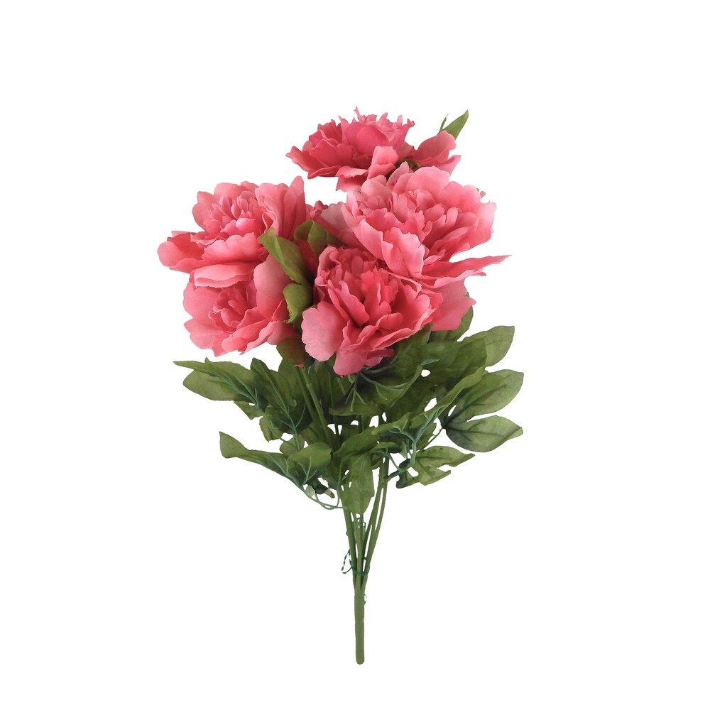 19" 7-bloom peony bush
