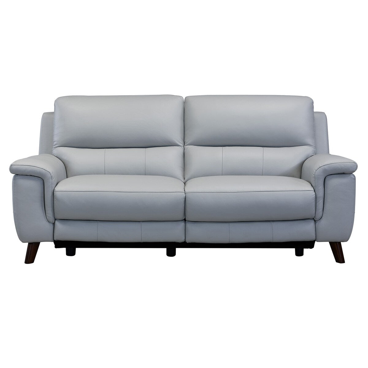 19 Inch Power Reclining Leather Sofa with USB Port, Gray