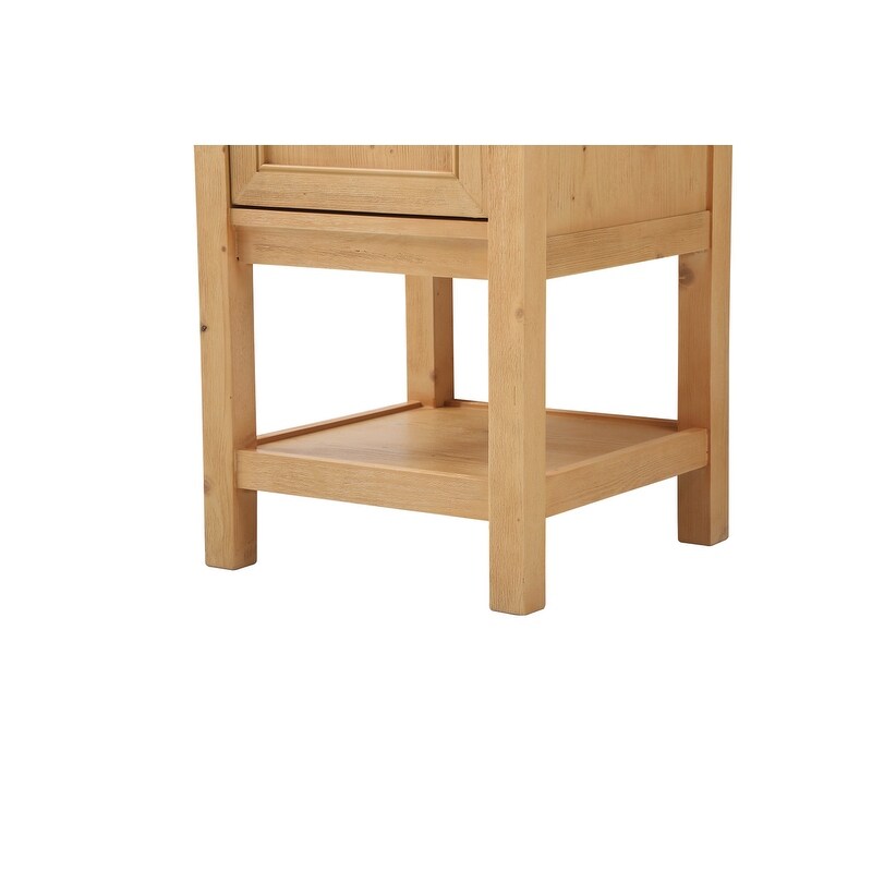 19 inch Single bathroom vanity in driftwood