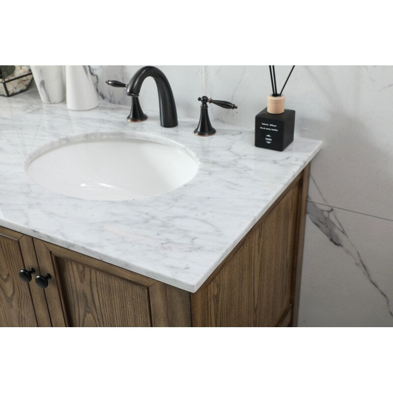 19 inch Single bathroom vanity in driftwood