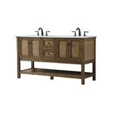 19 inch Single bathroom vanity in driftwood