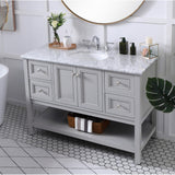 19 inch Single bathroom vanity in driftwood
