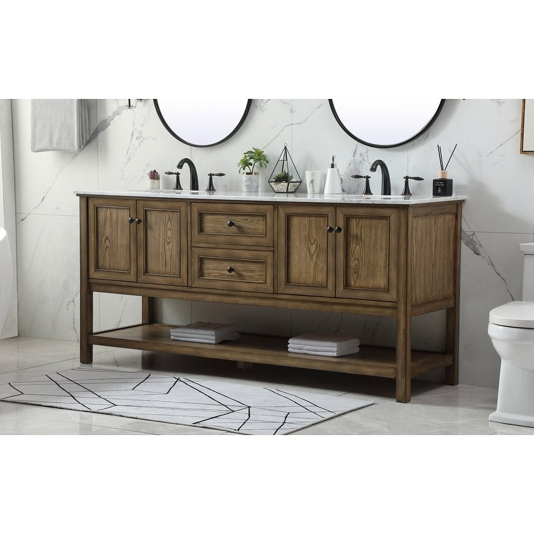 19 inch Single bathroom vanity in driftwood