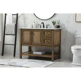 19 inch Single bathroom vanity in driftwood