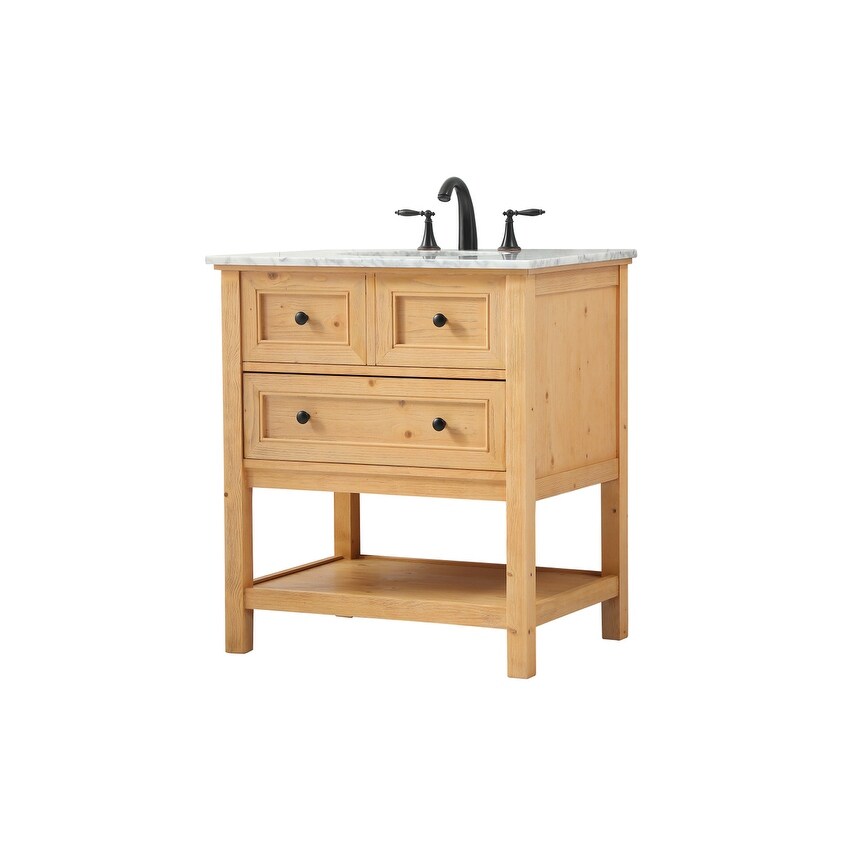 19 inch Single bathroom vanity in driftwood