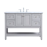 19 inch Single bathroom vanity in driftwood