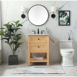 19 inch Single bathroom vanity in driftwood