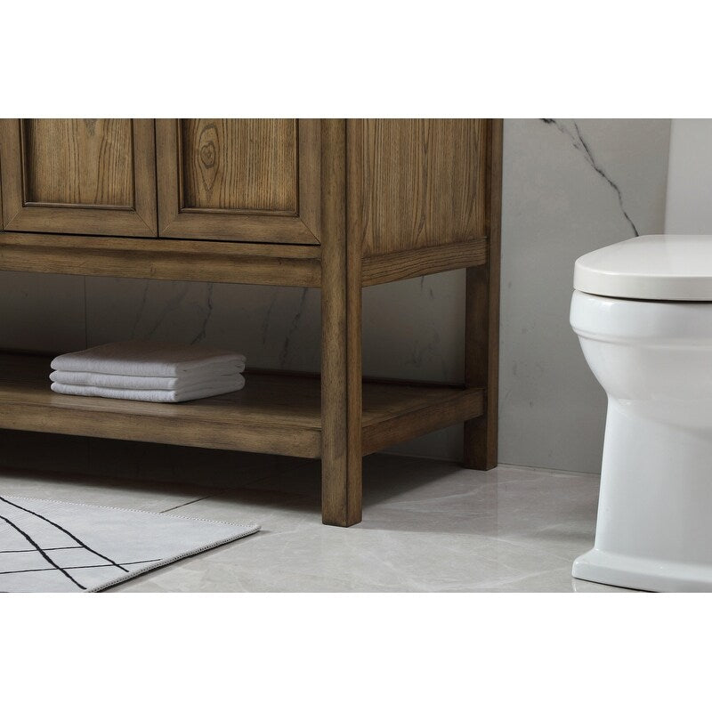 19 inch Single bathroom vanity in driftwood