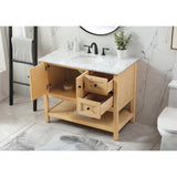 19 inch Single bathroom vanity in driftwood