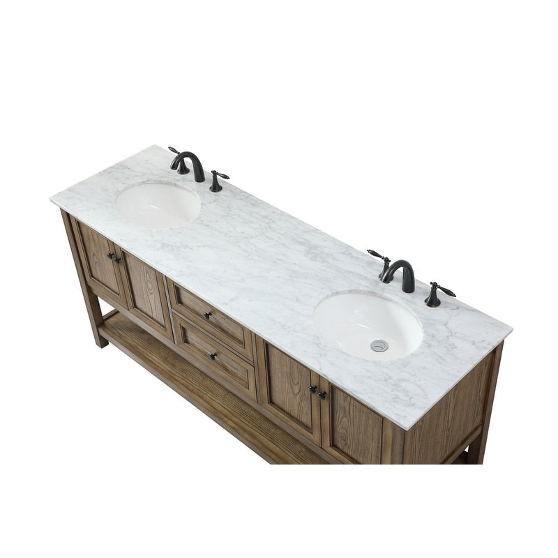 19 inch Single bathroom vanity in driftwood