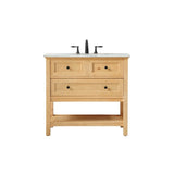 19 inch Single bathroom vanity in driftwood