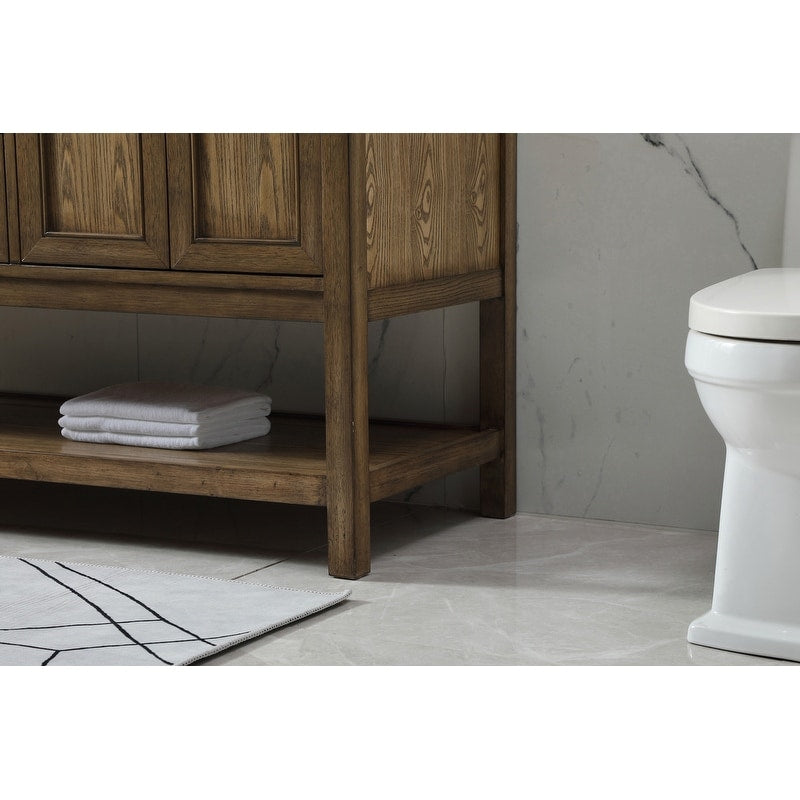 19 inch Single bathroom vanity in driftwood