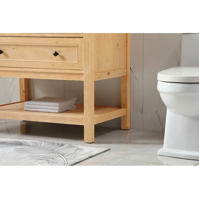 19 inch Single bathroom vanity in driftwood