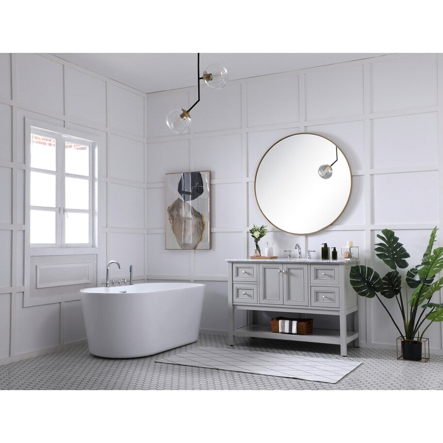 19 inch Single bathroom vanity in driftwood