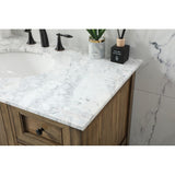19 inch Single bathroom vanity in driftwood