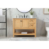 19 inch Single bathroom vanity in driftwood