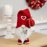19.5 Valentine's Day Gnome Figurine with Heart Hat - 19.5"