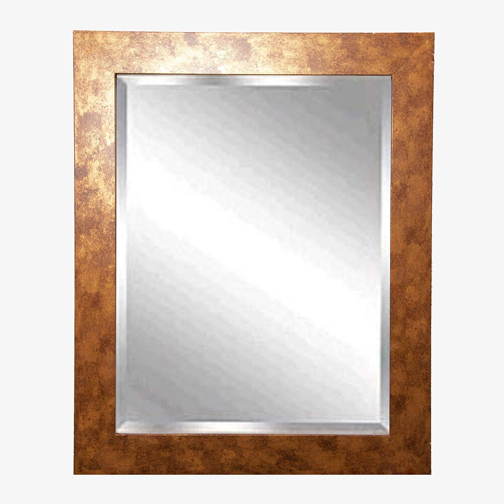 American Made Rayne Gold and Copper Stone Wall Mirror