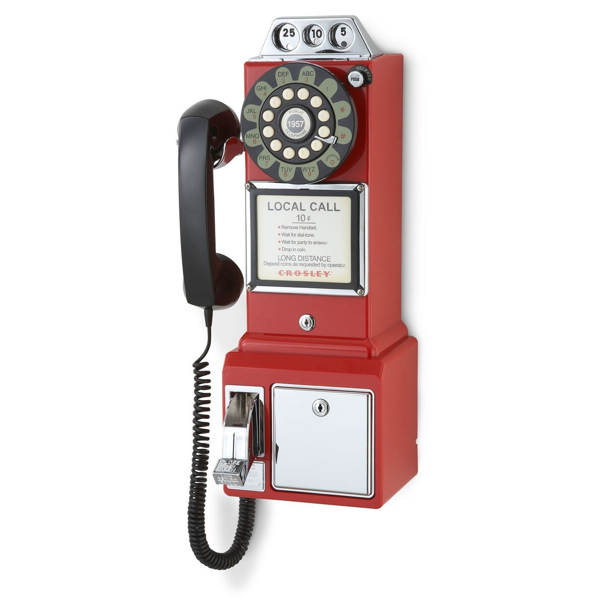 Crosley Radio 1950's Payphone- Red