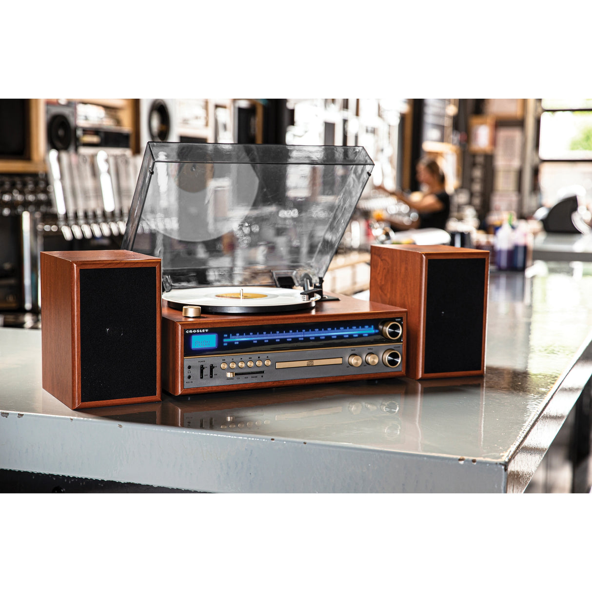 Crosley 1975T Record Player with Speakers