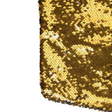 19" Gold and Silver Sequin Christmas Stocking With White Faux Fur Cuff