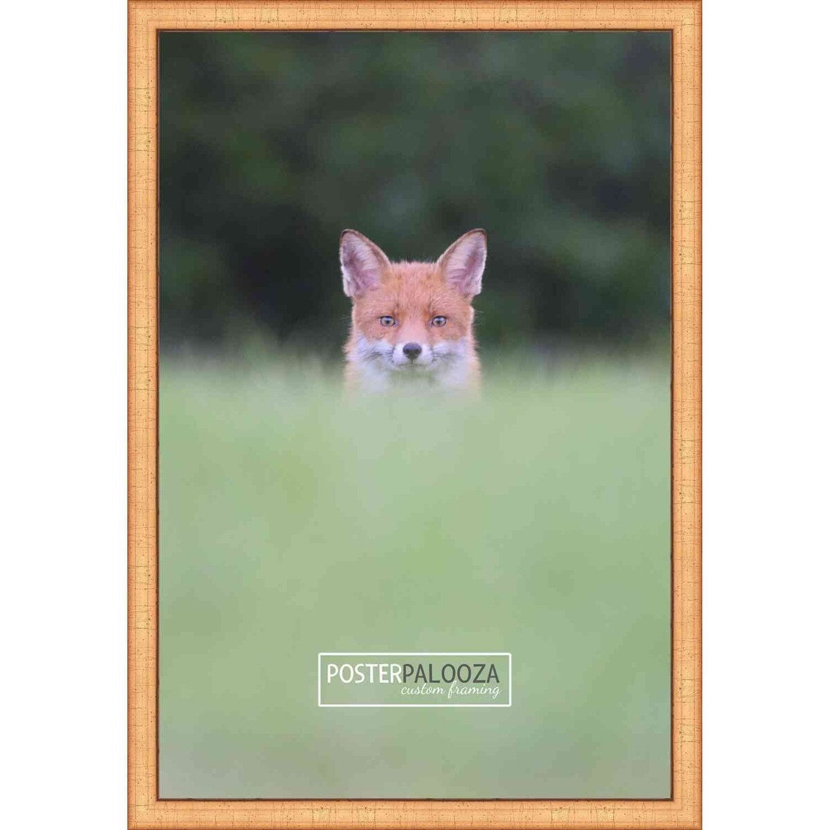 19x14 Contemporary Antique Gold Complete Wood Picture Frame with UV Acrylic, Foam Board Backing, & Hardware