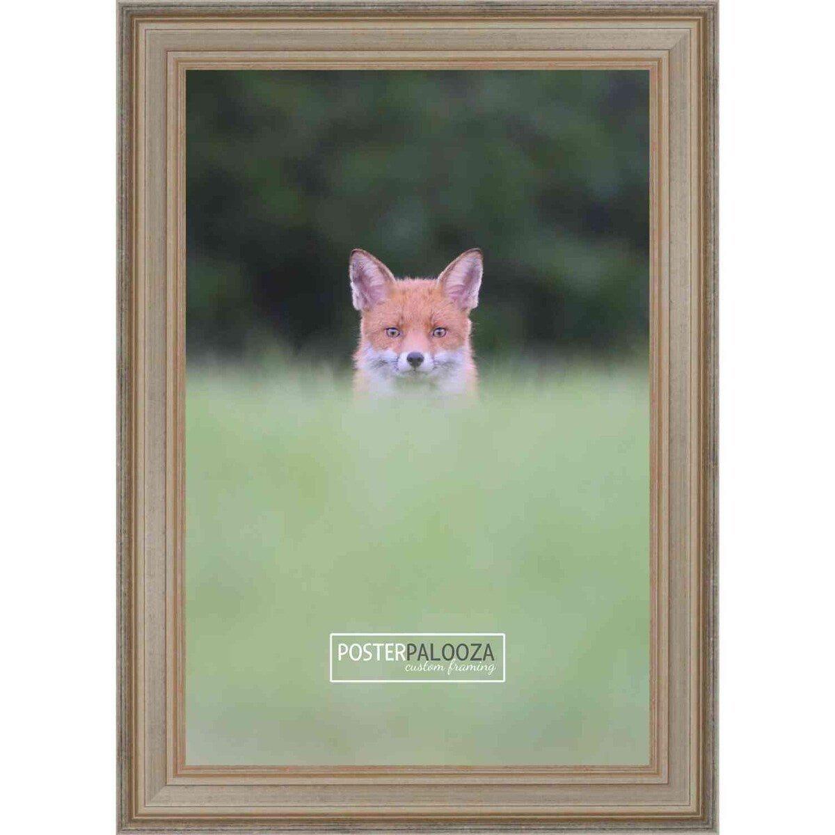 19x15 Contemporary Silver Complete Wood Picture Frame with UV Acrylic, Foam Board Backing, & Hardware