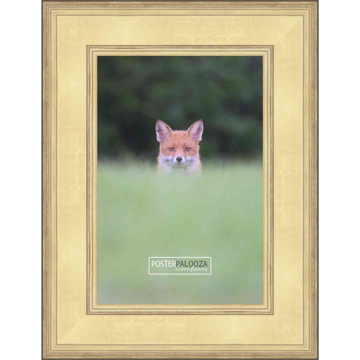 19x15 Traditional Gold Complete Wood Picture Frame with UV Acrylic, Foam Board Backing, & Hardware