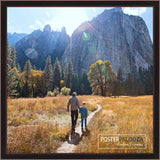 19x19 Contemporary Black Complete Wood Square Picture Frame with UV Acrylic, Foam Board Backing, & Hardware