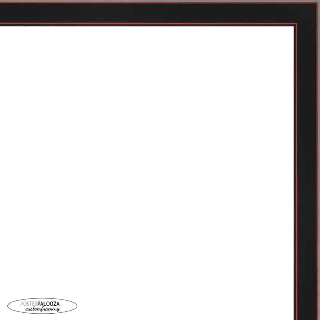 19x19 Contemporary Black Complete Wood Square Picture Frame with UV Acrylic, Foam Board Backing, & Hardware