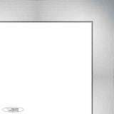 19x19 Contemporary Silver Complete Wood Square Picture Frame with UV Acrylic, Backing, & Hardware