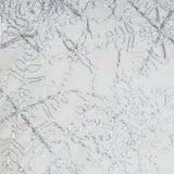 19x19 Vedia Snowflake Sequin Faux Linen Pillow