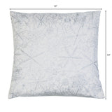 19x19 Vedia Snowflake Sequin Faux Linen Pillow