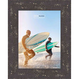 19x24 Distressed/Aged Black Complete Wood Picture Frame with UV Acrylic, Foam Board Backing, & Hardware